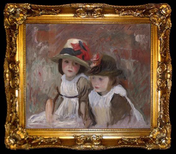 framed  John Singer Sargent Village Children, ta009-2